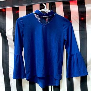 Blue long sleeve shirt
